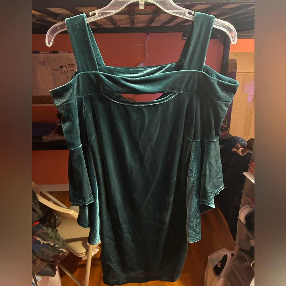 Green Venus dress (velvet)